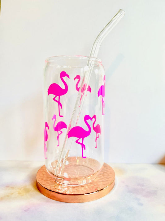 Flamingo Printed Glass